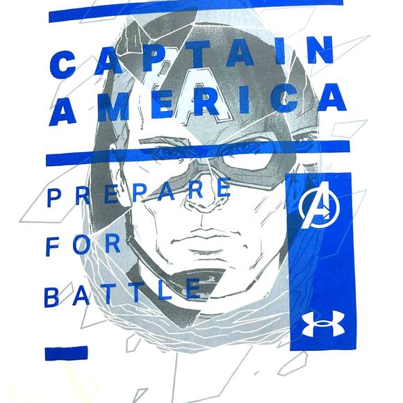 Under Armour MARVEL UA Heat Gear Loose Captain America Battle T-shirt Men’s XL - Picture 2 of 10